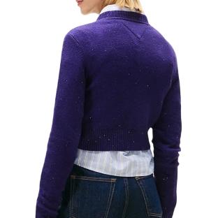 Pull Violet Femme Tommy Hilfiger Tjw Sparkle Flag vue 0