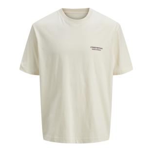 T-Shirt Beige Garçon Jack & Jones Slington vue 0