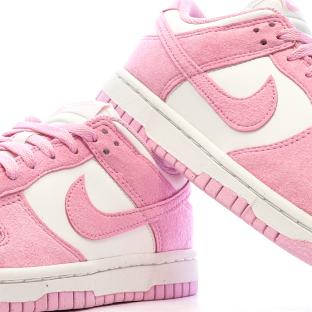 Baskets Rose/Ecru Femme Nike Dunk Low vue 7