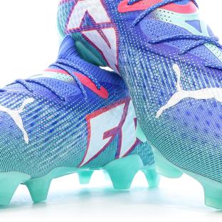 Chaussures de Foot Bleues Homme Puma Future 7 Ultimate FG/AG vue 7