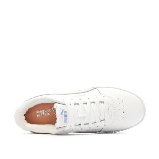 Baskets Blanches/Corail Femme Puma Carina 2.0 vue 0