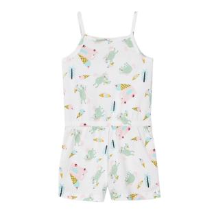 Combishort Blanche à Motifs Fille Name it Vigga vue 2
