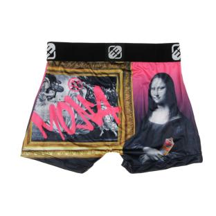 Boxer Noir/Rose/Jaune à Imprimés Garçon Freegun Vib vue 2