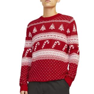 Jersey navideño rojo Jack & Jones Gabriel para hombre ver 0