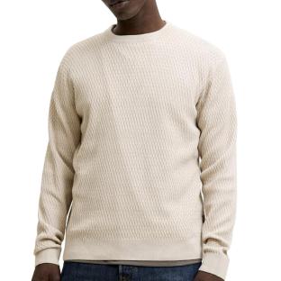 Pull Beige Homme Jack & Jones Reagan vue 0