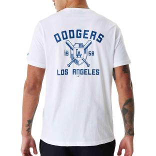 T-shirt Blanc Homme New Era Team Graphic Losdod vue 2