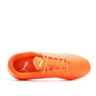 Chaussures de Football Orange Garçon Puma Ultra Play vue 4