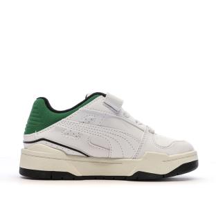 Baskets Blanches/Vertes Garçon Puma Slipstream vue 2