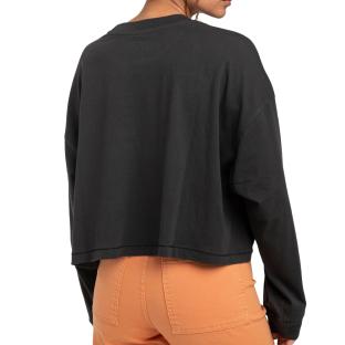 Camiseta de manga larga negra para mujer Billabong Go With Flow ver 0
