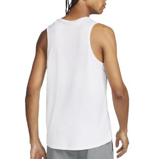 Débardeur Blanc Homme Nike Miler vue 2