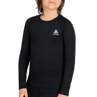 T-shirt Thermique Noir Enfant Odlo Active Warm Eco Kid pas cher