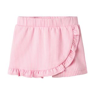Jupe Short Blanche/Rose Fille Name it Fris pas cher
