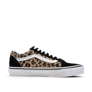Baskets Noir/Léopard Femme Vans Old Skool Animalier vue 2