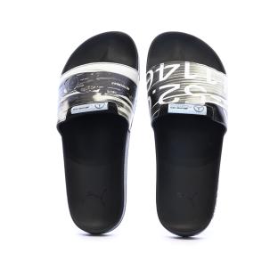 Claquettes Blanches/Noires/Argent Homme Puma 308368 vue 3