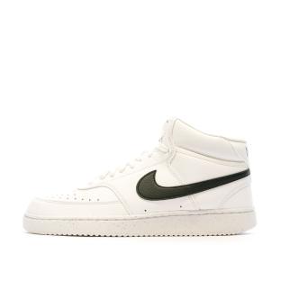 Baskets Blanche/Noir Homme Nike Court Vision Mid vue 0