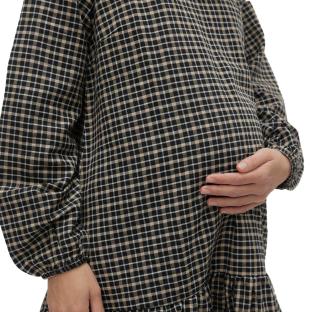 Robe de grossesse Noire/Beige Femme Mamalicious Anna vue 3