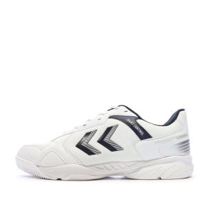 Chaussures de Sport Blanc/Marine Homme Hummel Court Control II pas cher