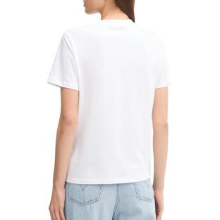 T-Shirt Blanc Femme Calvin Klein Jeans Classic vue 2