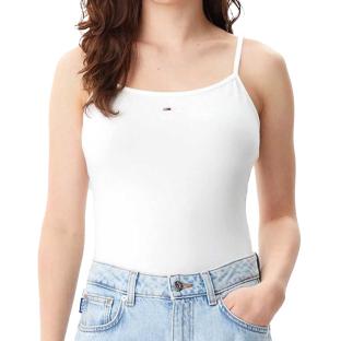 Top blanco para mujer Tommy Jeans Essential Strap ver 0
