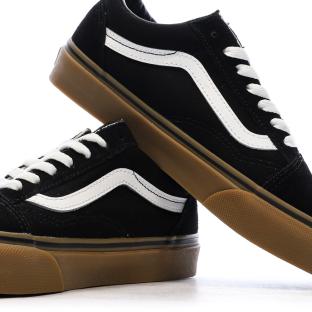 Baskets Noir/Marron Garçon Vans Old Skool vue 7