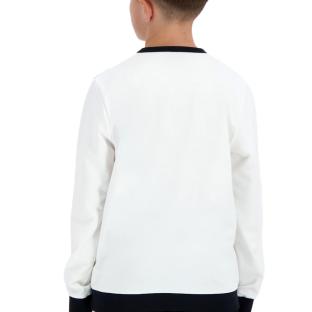 Sweat Blanc/Noir Garçon Le Coq Sportif Graphique vue 2