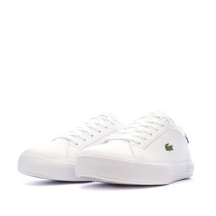 Baskets Blanches/Marine Ado Lacoste Powercourt vue 0