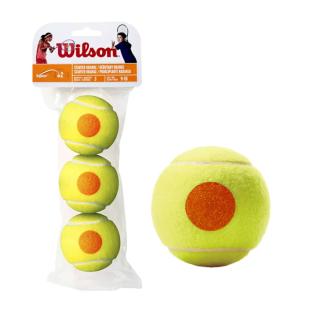 X3 Balles de Tennis Jaune/Orange Wilson Starter pas cher