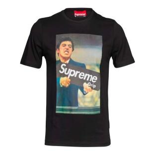 T-shirt Noir Homme Supreme Grip Film pas cher