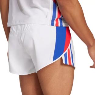 Short de Running Blanc Adidas Adizero vue 0