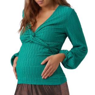 T-Shirt Manches Longues de Grossesse Vert Femme Mamalicious Alhambra vue 0
