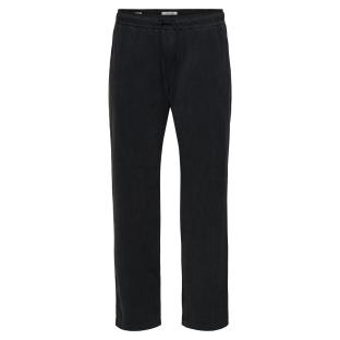Fließende schwarze Samthose für Herren von Only & Sons Fade Ansicht 0