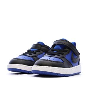 Baskets Bleu/Noires Garçon Nike Court Borough vue 6