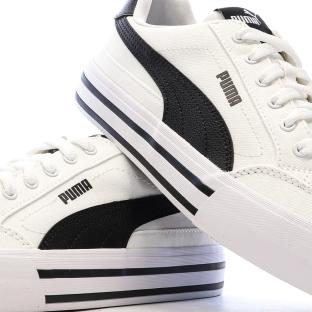 Baskets Blanches Femme Puma Court Classic vue 0