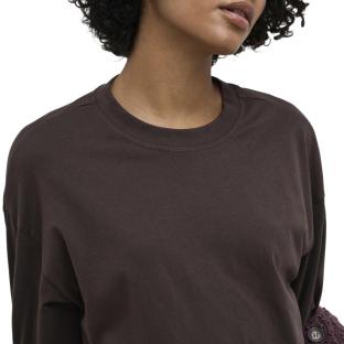 T-Shirt Manches Longues Marron Femme Only Happy1 vue 0