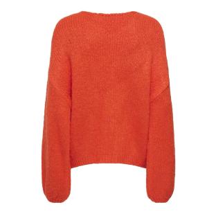 Pull Orange Femme JDY Dinea vue 2