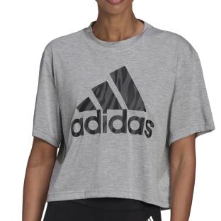 T-shirt Gris Femme Adidas W Anml T pas cher