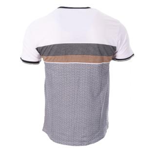 T-shirt Blanc/Marine Homme RMS26 91265 vue 2