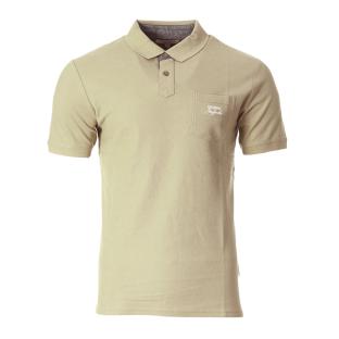 Polo Beige Homme Lee Cooper Opan pas cher