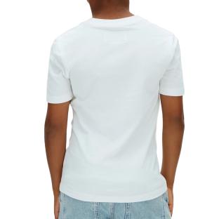 T-Shirt Bleu clair Garçon Calvin Klein Jeans Stacked vue 0