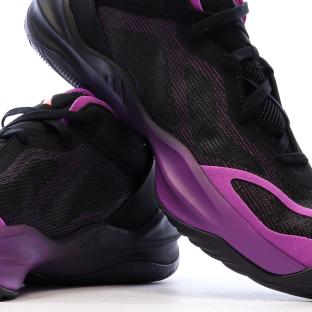 Chaussures de basketball Noir/Violet Homme Adidas Adizero vue 0