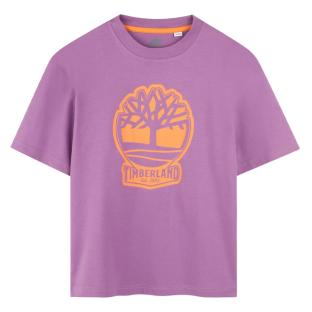 Violettes Timberland-T-Shirt für Jungen T60422 Ansicht 0
