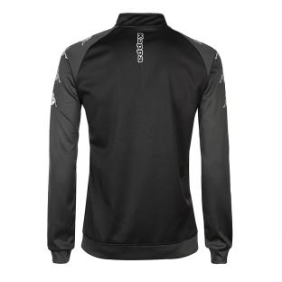 Sweat D'entrainement 1/2 zip Noir Garçon Kappa Trieste vue 2