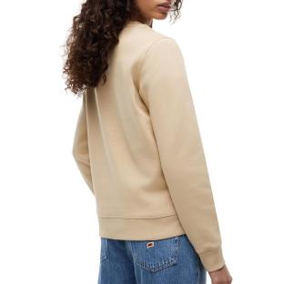 Sudadera beige para mujer Tommy Hilfiger Flag Crew ver 0