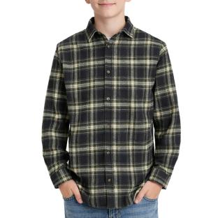 Chemise Noire à Carreaux Garçon Jack & Jones Shua vue 0