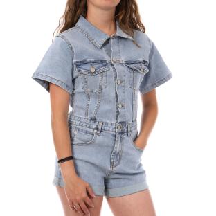Combishort Bleu Clair Femme Monday Premium pas cher