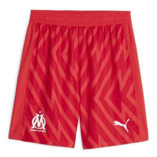Short de Foot Rouge Homme Puma Om 2024 pas cher