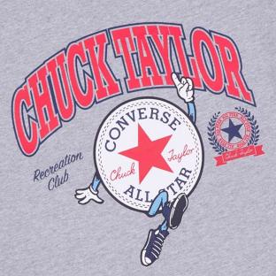 T-shirt Gris Homme Converse Chucks Retro Collegiate vue 2