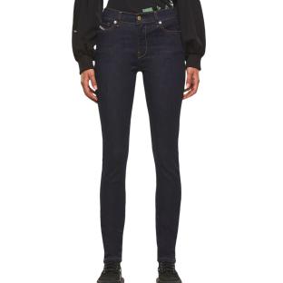 Jean Super Skinny Bleu foncé Femme Diesel D-roisin pas cher