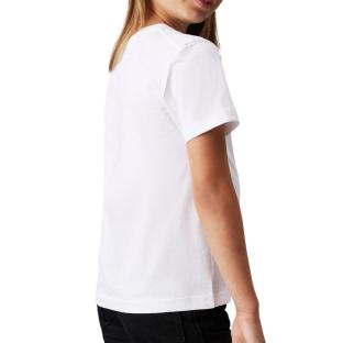 T-shirt Blanc Fille Calvin Klein Jeans Monogram vue 2