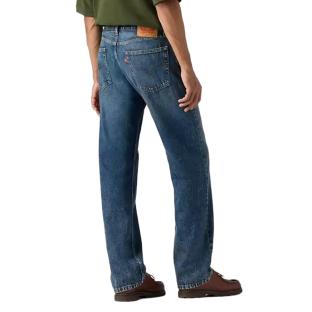 Jean 555 Bleu Foncé Délavé Homme Levi's Relaxed Straight Med Indig vue 2